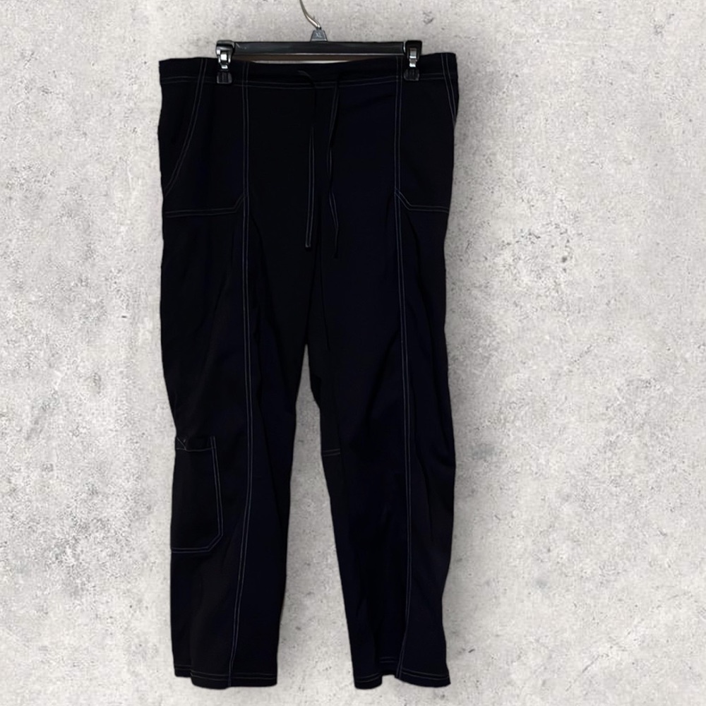 Sahalie navy scrub pants. Size more